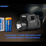 JETBeam T20 Rechargeable LED Weapon Light - CREE XP-L HI - 520 Lumens - Includes 1 x 16340