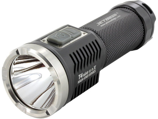 JETBeam T4 Professional Outdoor USB Rechargeable Flashlight - CREE XP-L LED - 1150 Lumens - Uses 1 x 26650 or 1 x 18650