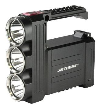 JETBeam T8 Professional Outdoor Searchlight - 3 x CREE XP-L LED - 3500 Lumens - Includes Battery Pack