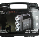 JETBeam T8 Professional Outdoor Searchlight - 3 x CREE XP-L LED - 3500 Lumens - Includes Battery Pack