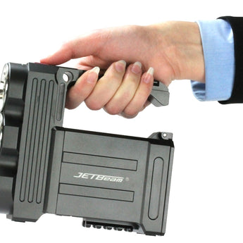 JETBeam T8 Professional Outdoor Searchlight - 3 x CREE XP-L LED - 3500 Lumens - Includes Battery Pack