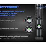 JETBeam TH15 Tactical Rechargeable Flashlight - CREE XHP35 E2 - 1300 Lumens - Uses 1 x 18650 (included) or 2 x CR123A