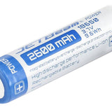 JETBeam JL260 18650 2600mAh 3.7V Protected Lithium Ion (Li-ion) Button Top Battery - Blister Pack
