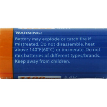 JETBeam 18350 1100mAh 3.6V Protected Lithium Ion (Li-ion) Button Top Battery