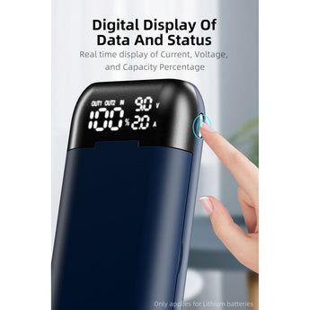 Klarus K2A 3-in-1 2-Bay Smart Charger, Power Bank and Battery Holder for 18650, 20700, and 21700 Batteries