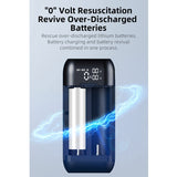 Klarus K2A 3-in-1 2-Bay Smart Charger, Power Bank and Battery Holder for 18650, 20700, and 21700 Batteries