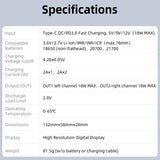 Klarus K2A 3-in-1 2-Bay Smart Charger, Power Bank and Battery Holder for 18650, 20700, and 21700 Batteries