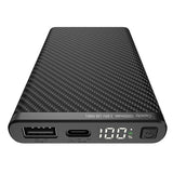 Klarus K5 10000mAh Waterproof Power Bank - Dual USB Ports - Carbon Fiber Build with Digital Screen
