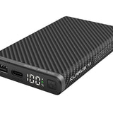 Klarus K5 10000mAh Waterproof Power Bank - Dual USB Ports - Carbon Fiber Build with Digital Screen