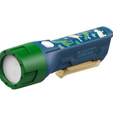 Ledlenser KidBeam4 LED Flashlight - 70 Lumens - Uses 2 x AAA - Dinosaur Green or Rainbow Purple