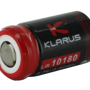 Klarus INR 10180 80mAh 3.7V Unprotected Lithium Manganese Nickel (LiNiMnCoO2) Button Top Battery
