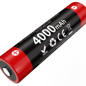 Klarus 18GT-40 18650 4000mAh 3.6V 10A Protected Lithium Ion (Li-ion) Button Top Battery