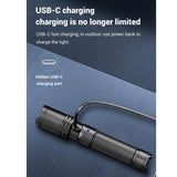 Klars A1 Pro USB-C Rechargeable LED Flashlight - CREE XP-L2 - 1300 Lumens - Includes 1 x 18650