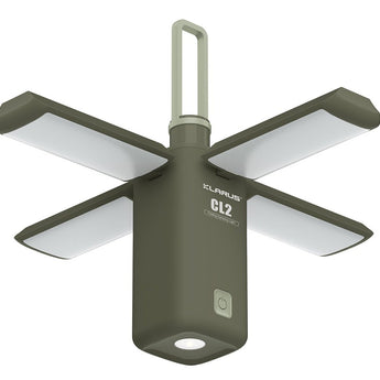 Klarus CL2 USB-C Rechargeable LED Lantern - 750 Lumens - Uses Built-in 10400mAh Li-ion Battery Pack - Light Grey, Ivory White, Lake Green, and Jungle Green Colors