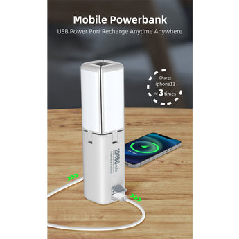 Klarus CL2 USB-C Rechargeable LED Lantern - 750 Lumens - Uses Built-in 10400mAh Li-ion Battery Pack - Light Grey, Ivory White, Lake Green, and Jungle Green Colors