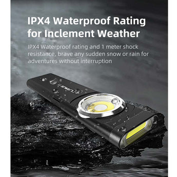 Klarus E5 USB-C Rechargeable EDC LED Flashlight - 470 or 600 Lumens - Uses Built-in 450mAh Li-ion Battery Pack - Multiple Color Options