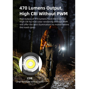 Klarus E5 USB-C Rechargeable EDC LED Flashlight - 470 or 600 Lumens - Uses Built-in 450mAh Li-ion Battery Pack - Multiple Color Options