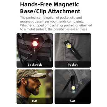 Klarus E5 USB-C Rechargeable EDC LED Flashlight - 470 or 600 Lumens - Uses Built-in 450mAh Li-ion Battery Pack - Multiple Color Options