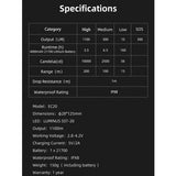 Klarus EC20 USB-C Rechargeable LED Flashlight - Luminus SST-20-WCS - 1100 Lumens - Includes 1 x 21700 - With or Without Power Bank Function