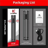 Klarus EC20 USB-C Rechargeable LED Flashlight - Luminus SST-20-WCS - 1100 Lumens - Includes 1 x 21700 - With or Without Power Bank Function