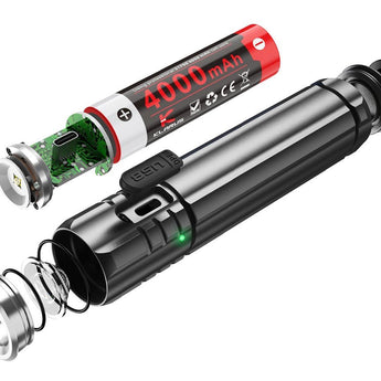 Klarus EC20 USB-C Rechargeable LED Flashlight - Luminus SST-20-WCS - 1100 Lumens - Includes 1 x 21700 - With or Without Power Bank Function