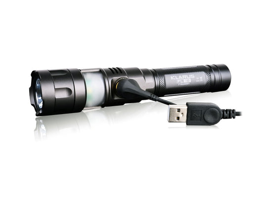 Klarus FL18 USB Rechargeable Dual Purpose Flashlight - CREE XM-L2 LED  - 950 Lumens - Uses 2 x CR123A or 1 x 18650 (Included)