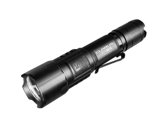 Klarus FX10 Adjustable Focus Rechargeable Flashlight - CREE XP-L HI V3 LED - 1000 Lumens - Includes 1 x 18650