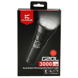 Klarus G20L Dual Switch Rechargeable Flashlight - CREE XHP70.2 P2 LED - 3000 Lumens - Includes 1 x 26650