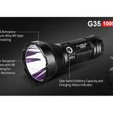 Klarus G35 LED Search Light - Materials Slide