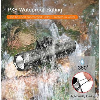 Klarus GL4 USB-C Rechargeable LED Weapon Light - Luminus SST-70 - 3300 Lumens - Includes 1 x 21700