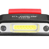 Klarus HC3 Visor Clip Motion-Sensing Rechargeable Headlamp - 100 Lumens - Includes Built-in 500mAh Li-ion Battery pack