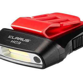 Klarus HC3 Visor Clip Motion-Sensing Rechargeable Headlamp - 100 Lumens - Includes Built-in 500mAh Li-ion Battery pack
