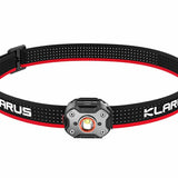 Klarus HM3 Super Lightweight Rechargeable LED Headlamp - 670 Lumens - Uses Built-in 200mAh Li-ion Battery Pack - Black or Red