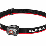 Klarus HM3 Super Lightweight Rechargeable LED Headlamp - 670 Lumens - Uses Built-in 200mAh Li-ion Battery Pack - Black or Red