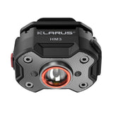 Klarus HM3 Super Lightweight Rechargeable LED Headlamp - 670 Lumens - Uses Built-in 200mAh Li-ion Battery Pack - Black or Red