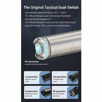 Klarus K10 Fast-Access Flashlight Informational Sheet - The Original Tactical Dual Switch