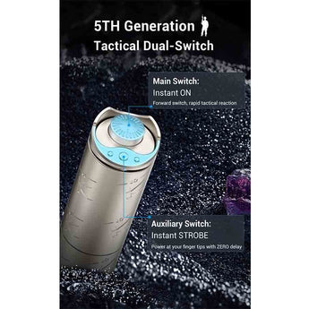 Klarus K10 Fast-Access Flashlight - 1200 Lumens - Includes 1 x USB-Rechargeable 16340 - Multiple Limited Editions