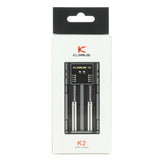 Klarus K2 2-bay USB Smart Charger with LED Indicator for Li-ion, NiMh and NiCd Batteries