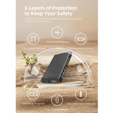 Klarus K5 10000mAh Waterproof Power Bank - Dual USB Ports - Carbon Fiber Build with Digital Screen