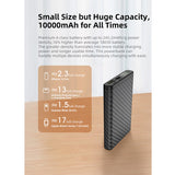 Klarus K5 10000mAh Waterproof Power Bank - Dual USB Ports - Carbon Fiber Build with Digital Screen