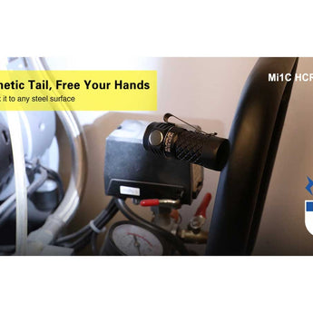 Klarus Mi1C HCRI High CRI Flashlight - Nichia NVSW219CT LED - 395 Lumens - 5000K - Uses 1 x RCR123A (Included) or 1 x CR123A