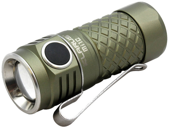 Klarus Mi1C LED Flashlight - CREE XP-L HI V3 LED - 600 Lumens - Uses 1 x RCR123A (Included) or 1 x CR123A - Olive Drab