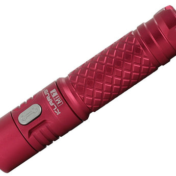 Klarus Mi7 Mini-Might EDC Flashlight - CREE XP-L HI V3 LED - 700 Lumens - Uses 1 x AA (Included) or 1 x 14500 - Red