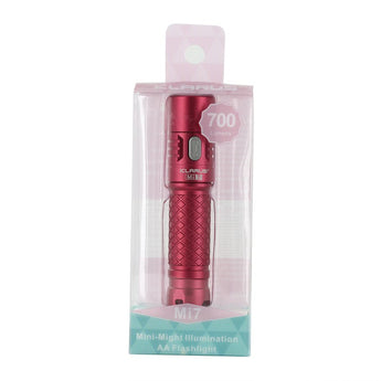 Klarus Mi7 Mini-Might EDC Flashlight - CREE XP-L HI V3 LED - 700 Lumens - Uses 1 x AA (Included) or 1 x 14500 - Red
