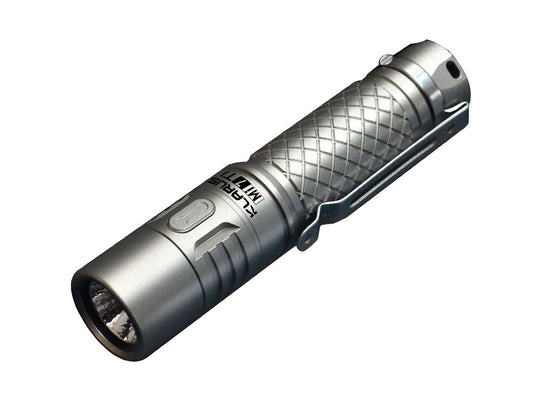Klarus Mi7 TI Mini-Might EDC Flashlight - CREE XP-L HI V3 LED - 700 Lumens - Titanium Body - Uses 1 x AA (Included) or 1 x 14500