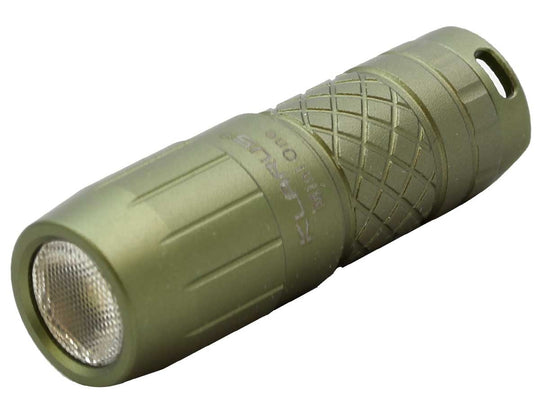 Klarus Mini One Micro-USB Rechargeable LED Key-Chain Flashlight - CREE XP-G3 - 130 Lumens - Includes 1 x 10180 - Olive