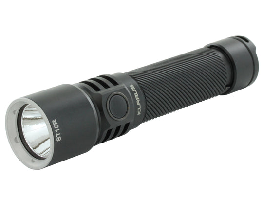 Klarus ST15R Night Guardian Rechargeable LED Flashlight - CREE XP-L HD V6 - 1200 Lumens  - Includes 1 x 18650