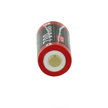 Klarus UR70 16340 700mAh 3.7V Protected Lithium Ion (Li-Ion) Button Top Battery with Micro USB Charging Port - Plastic Case