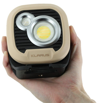 Klarus WL3 USB-C Rechargeable LED Lantern - 1500 Lumens - Uses Built-in 3.7V 13500mAh Li-ion Battery Pack -Power Bank Function - Olive Green or Desert Tan