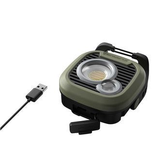 Klarus WL3 USB-C Rechargeable LED Lantern - 1500 Lumens - Uses Built-in 3.7V 13500mAh Li-ion Battery Pack -Power Bank Function - Olive Green or Desert Tan